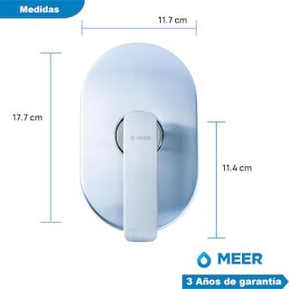 Foto 3 | Mezcladora De Acero Inoxidable Para Regadera, Mezcladora Fabricada En Latón Y Acero Inox Para Ducha (satín)