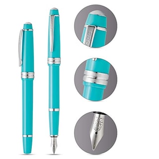 Foto 2 | Pluma Estilográfica Cross Bailey De Resina Pulida Ligera, Color Verde Azulado - Venta Internacional.