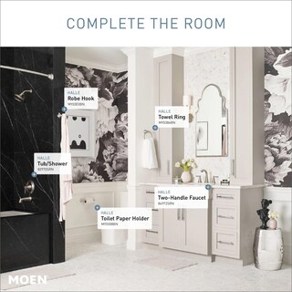 Foto 4 | Grifo De Baño Moen Halle De Níquel Ampliamente Resistente A Las Manchas - Venta Internacional.