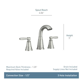 Foto 5 | Grifo De Baño Moen Halle De Níquel Ampliamente Resistente A Las Manchas - Venta Internacional.
