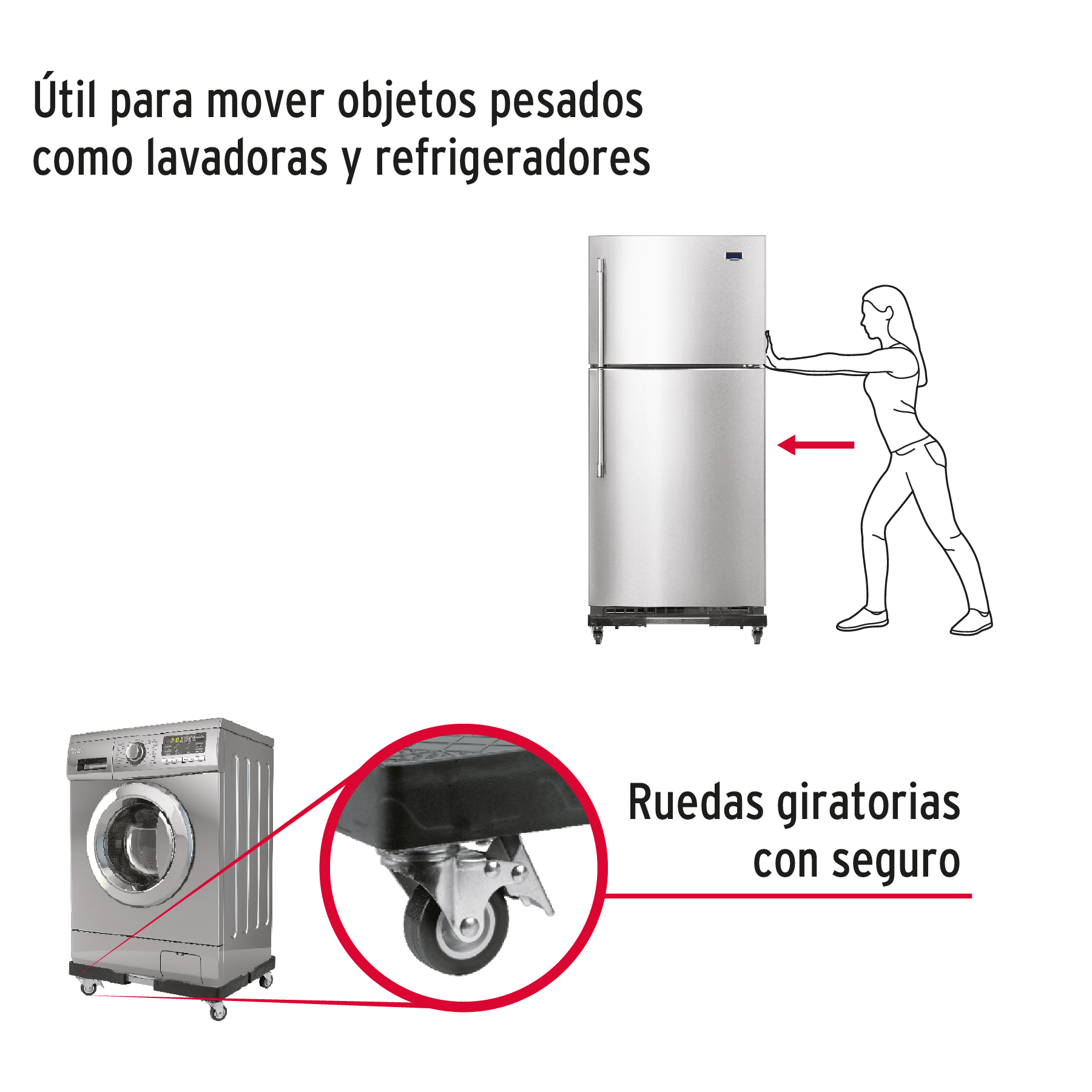 Foto 5 pulgar | Base Universal con Ruedas Truper