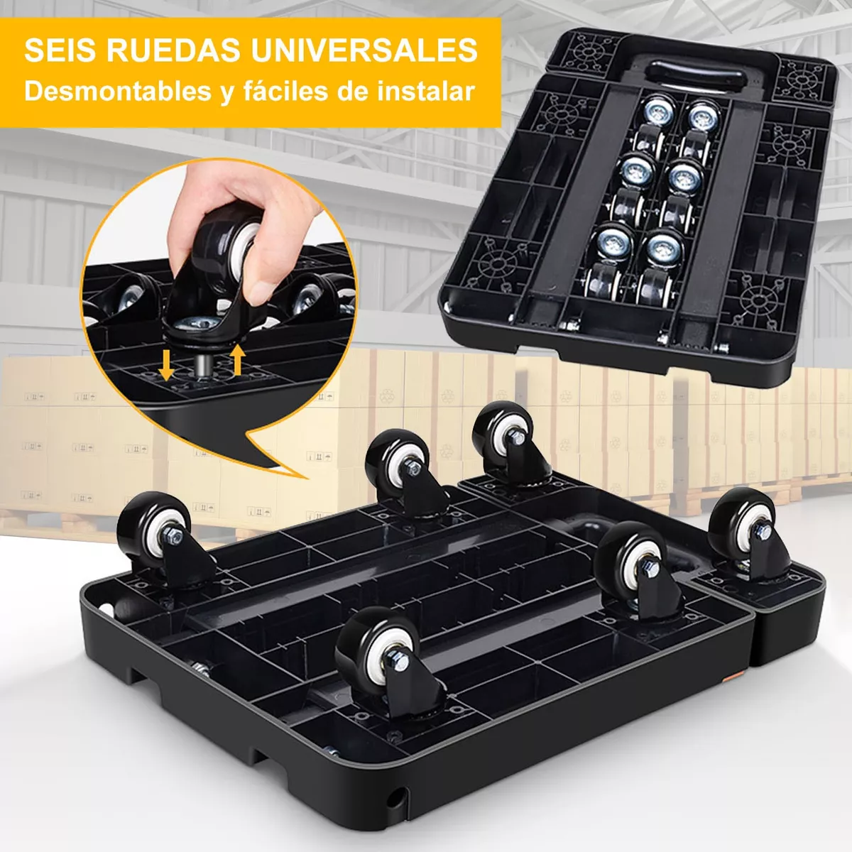 Foto 3 pulgar | Carrito Plegable Eo Safe Imports Esi10841 De Carga