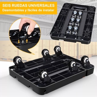 Foto 2 | Carrito Plegable de Carga 200kg Eo Safe Imports Esi-10841-1 Negro
