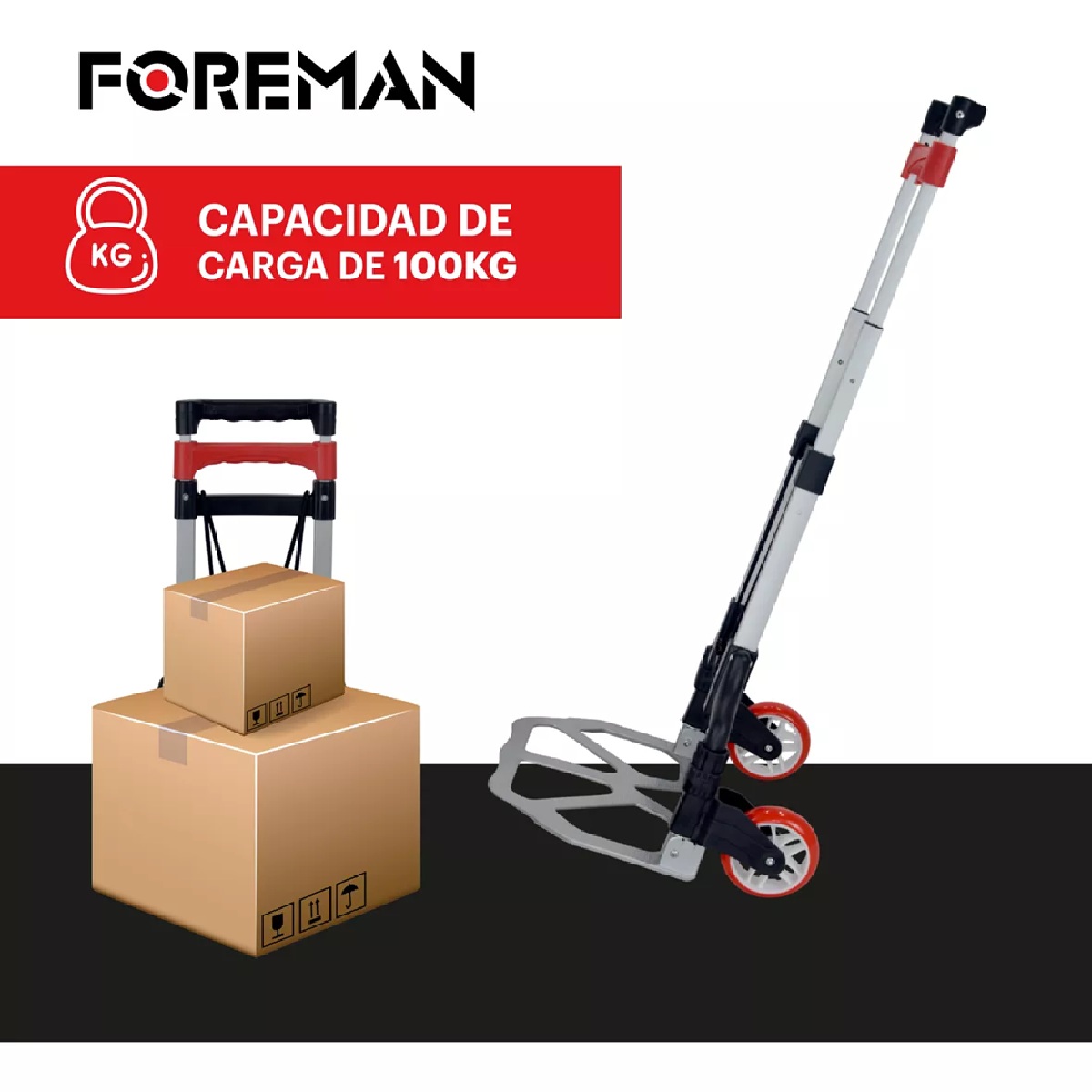 Foto 5 pulgar | Diablo de Carga Foreman Plegable 100 kg