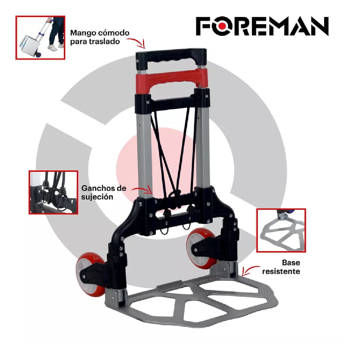 Foto 6 pulgar | Diablo de Carga Foreman Plegable 100 kg