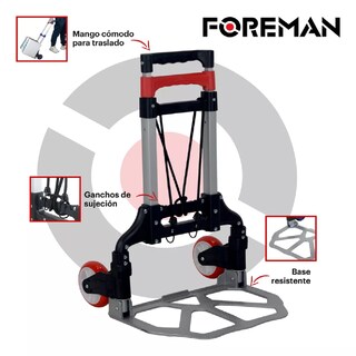 Foto 5 | Diablo de Carga Foreman Plegable 100 kg