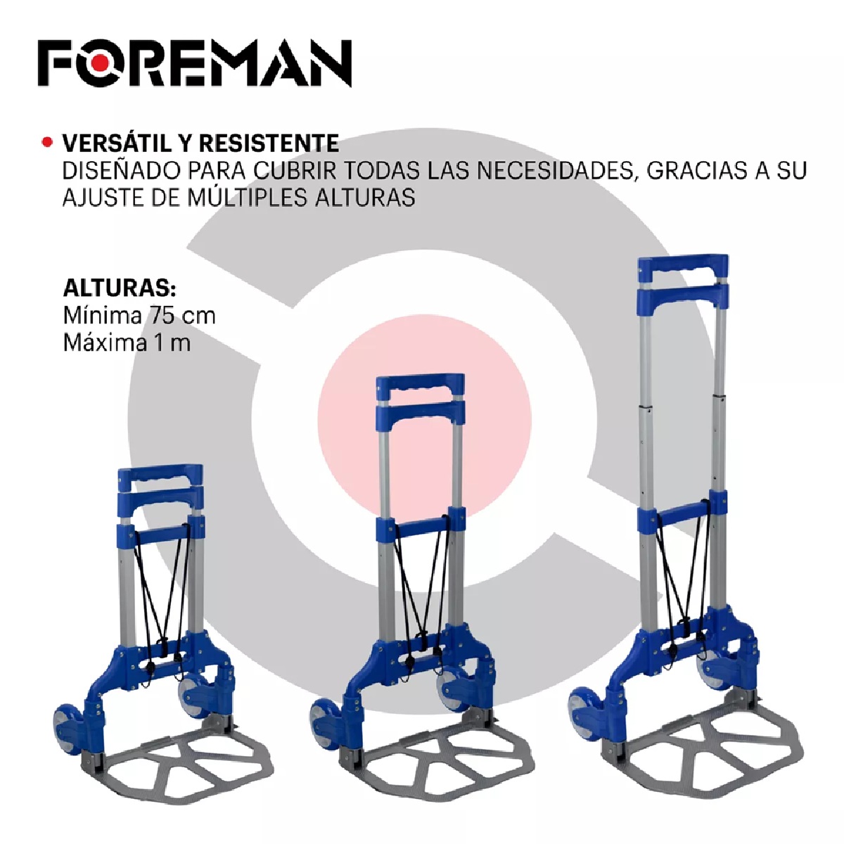 Foto 3 pulgar | Diablo de Carga Foreman Plegable 100 kg