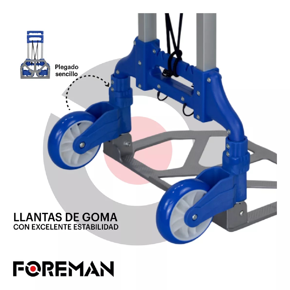 Foto 4 pulgar | Diablo de Carga Foreman Plegable 100 kg
