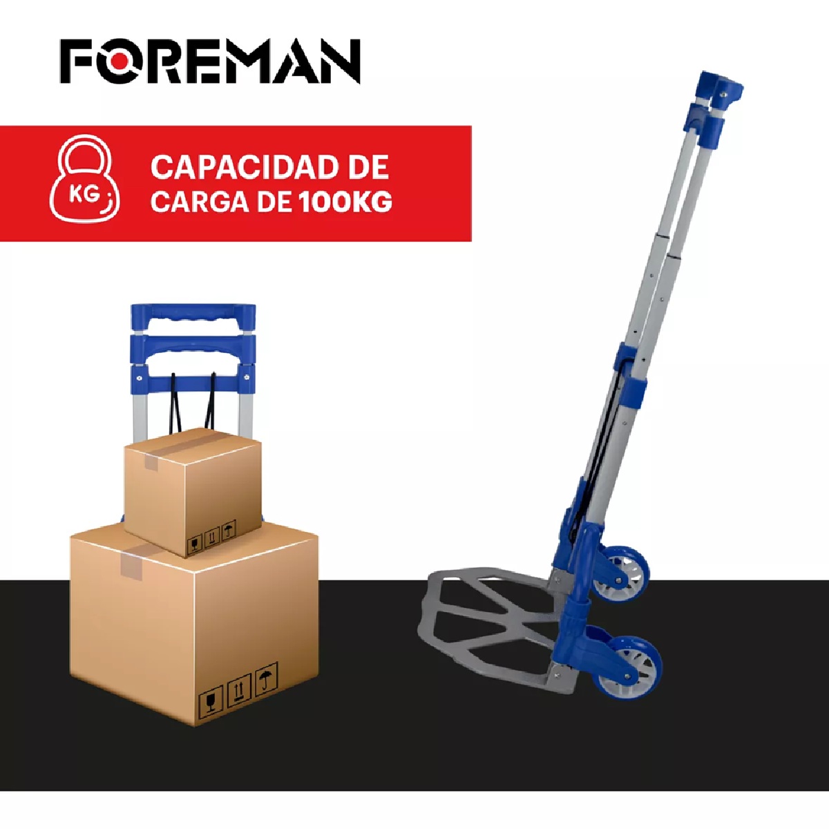 Foto 4 | Diablo de Carga Foreman Plegable 100 kg