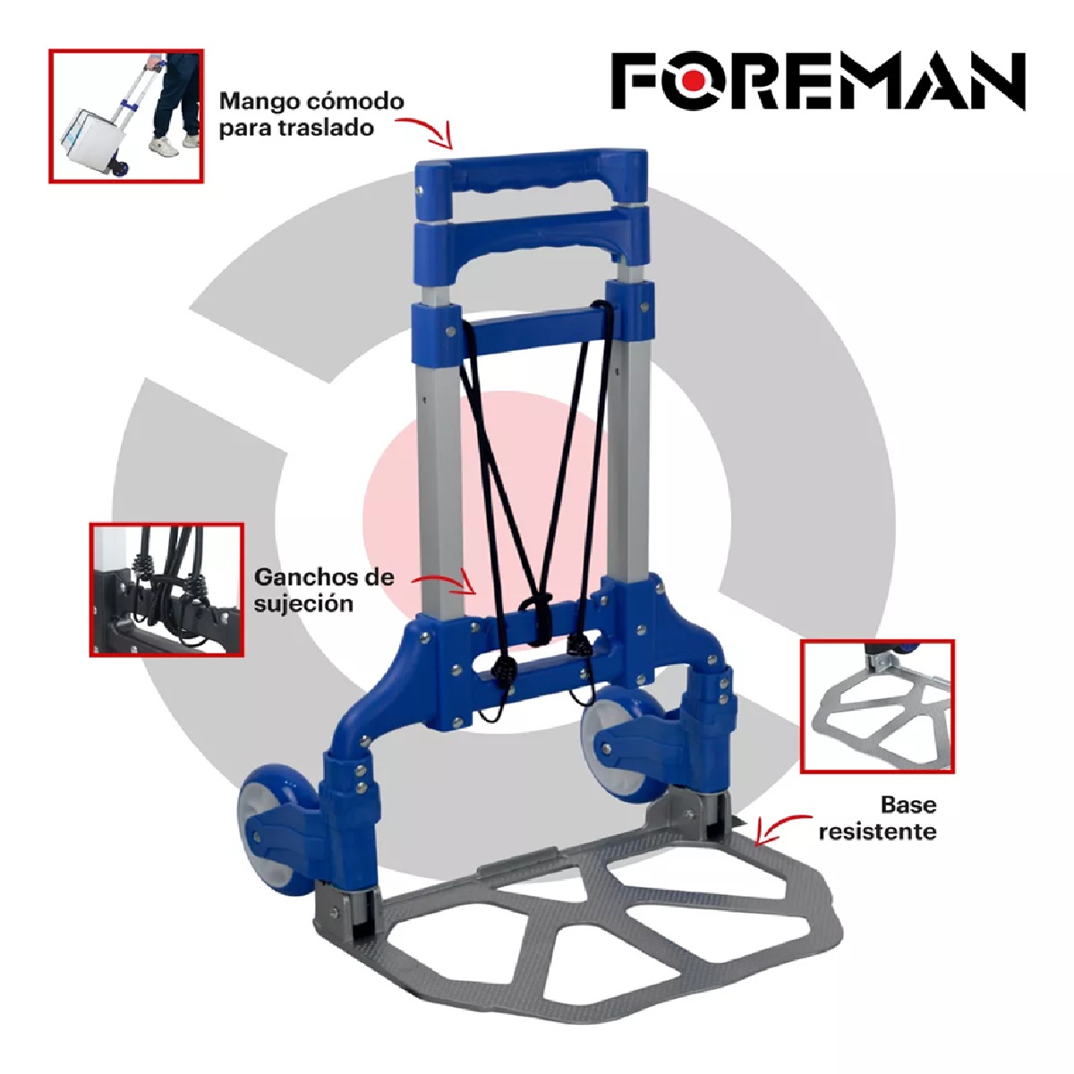 Foto 6 pulgar | Diablo de Carga Foreman Plegable 100 kg
