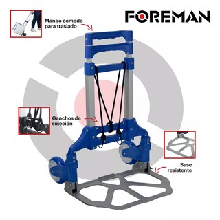 Foto 5 | Diablo de Carga Foreman Plegable 100 kg