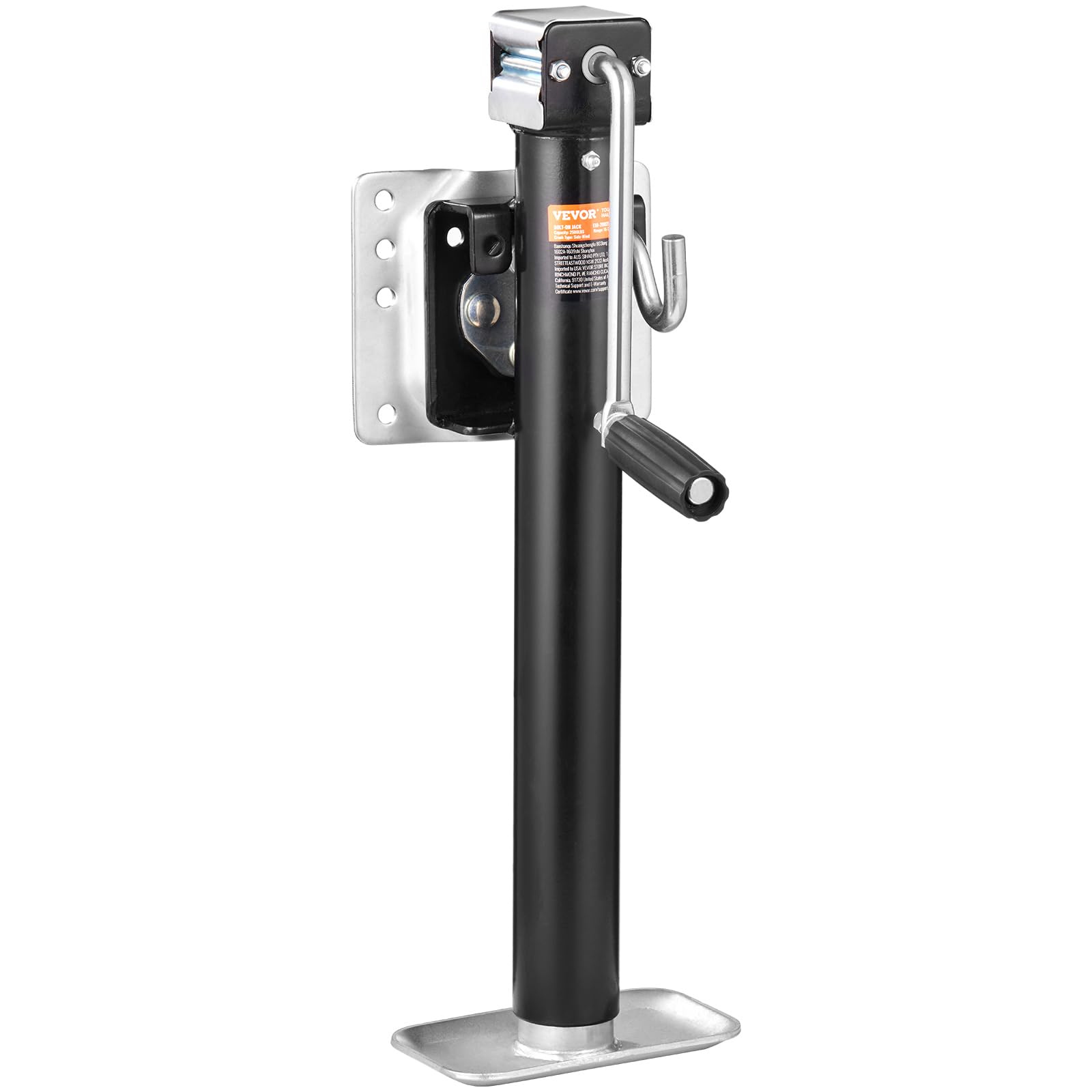 Remolque Jack Vevor, Capacidad De Carga De 2500 Libras, Elevador Giratorio De 15 Cm - Venta Internacional. $1,959