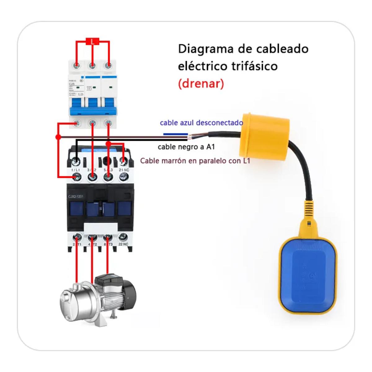 Foto 5 pulgar | Flotador De Dos Funciones F3m De 15 A  3m De Cable