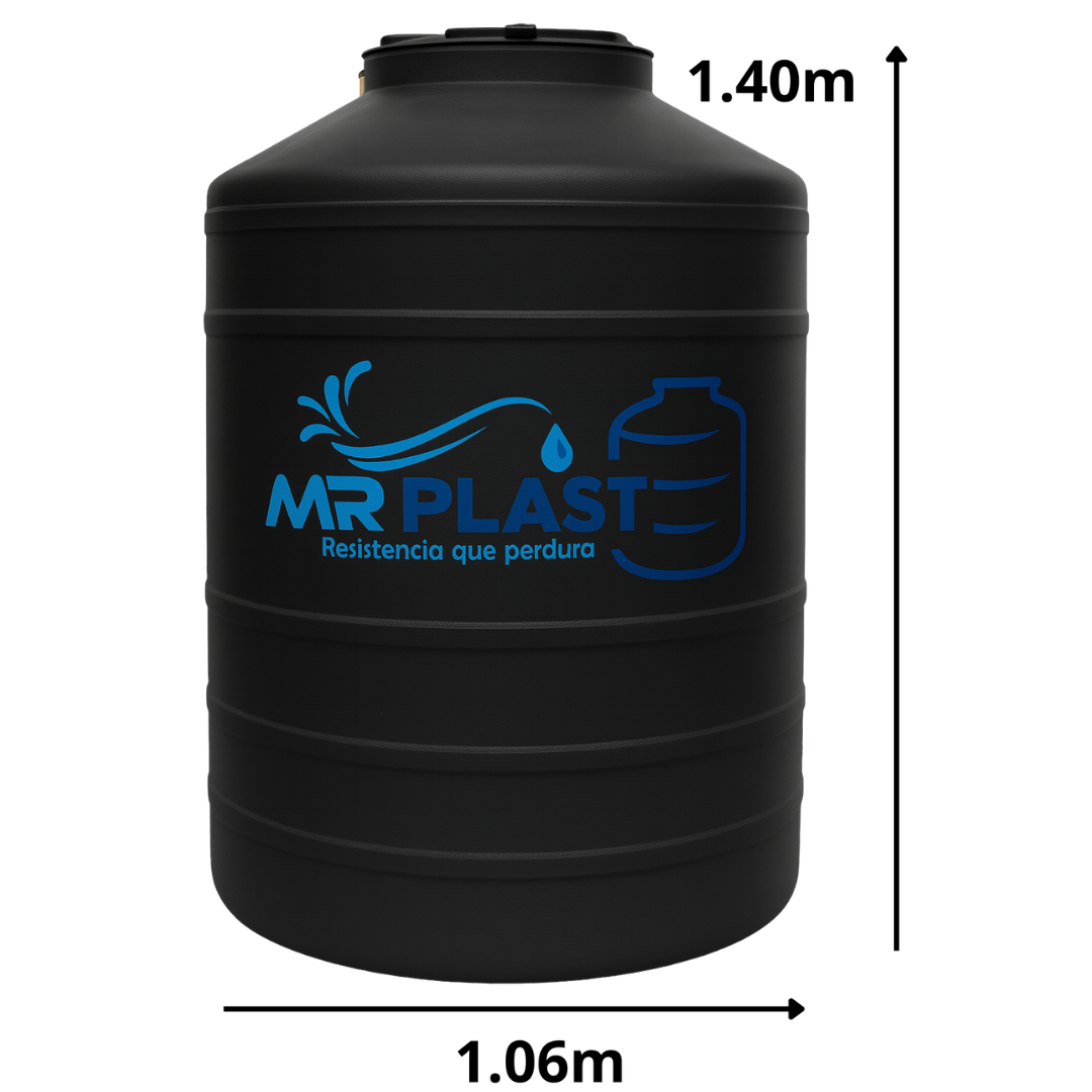 Foto 3 pulgar | Tinaco Mrplast 1 200 Litros Color Negro Para Agua Potable Con Tapa Y Kit De Accesorios
