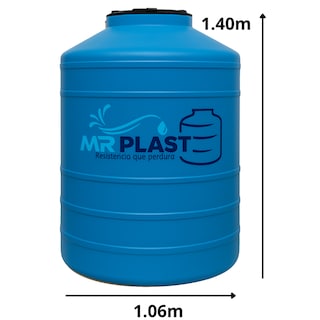 Foto 2 | Tinaco Mrplast 1 200 Litros Color Azul Para Agua Potable Con Tapa Y Kit De Accesorios