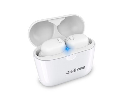 Foto 2 | Audífonos Bluetooth 5.0 True Wireless Stereo con Base de Carga Redlemon 79025 color Blanco