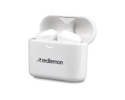 Foto 3 | Audífonos Bluetooth 5.0 True Wireless Stereo con Base de Carga Redlemon 79025 color Blanco