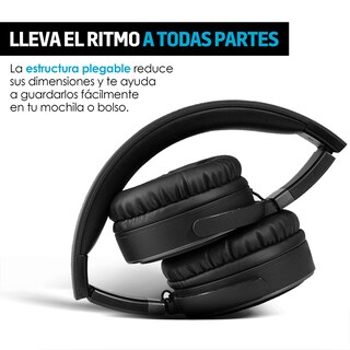 Foto 6 | Audífonos Tipo Diadema Redlemon 78989 color Negro Over-ear Plegables Sonido HD Manos Libres Cable Auxiliar 3.5mm