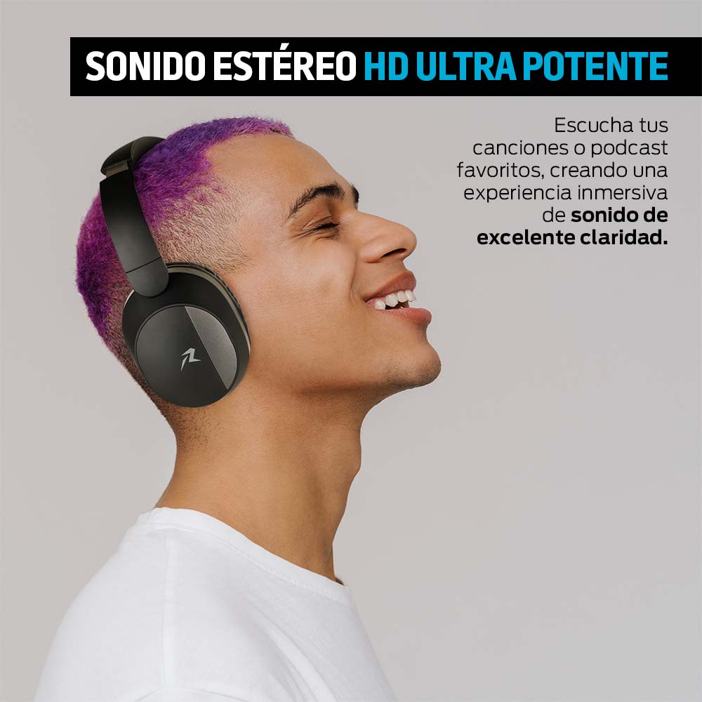 Foto 8 pulgar | Audí­fonos Tipo Diadema Redlemon 79329 color Negro con Bluetooth Inalámbricos Over-Ear Plegable