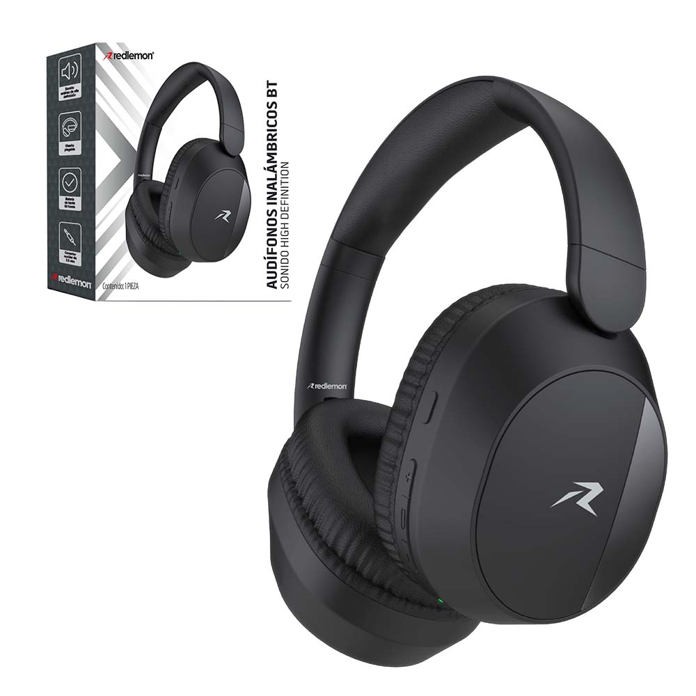 Foto 9 pulgar | Audí­fonos Tipo Diadema Redlemon 79329 color Negro con Bluetooth Inalámbricos Over-Ear Plegable