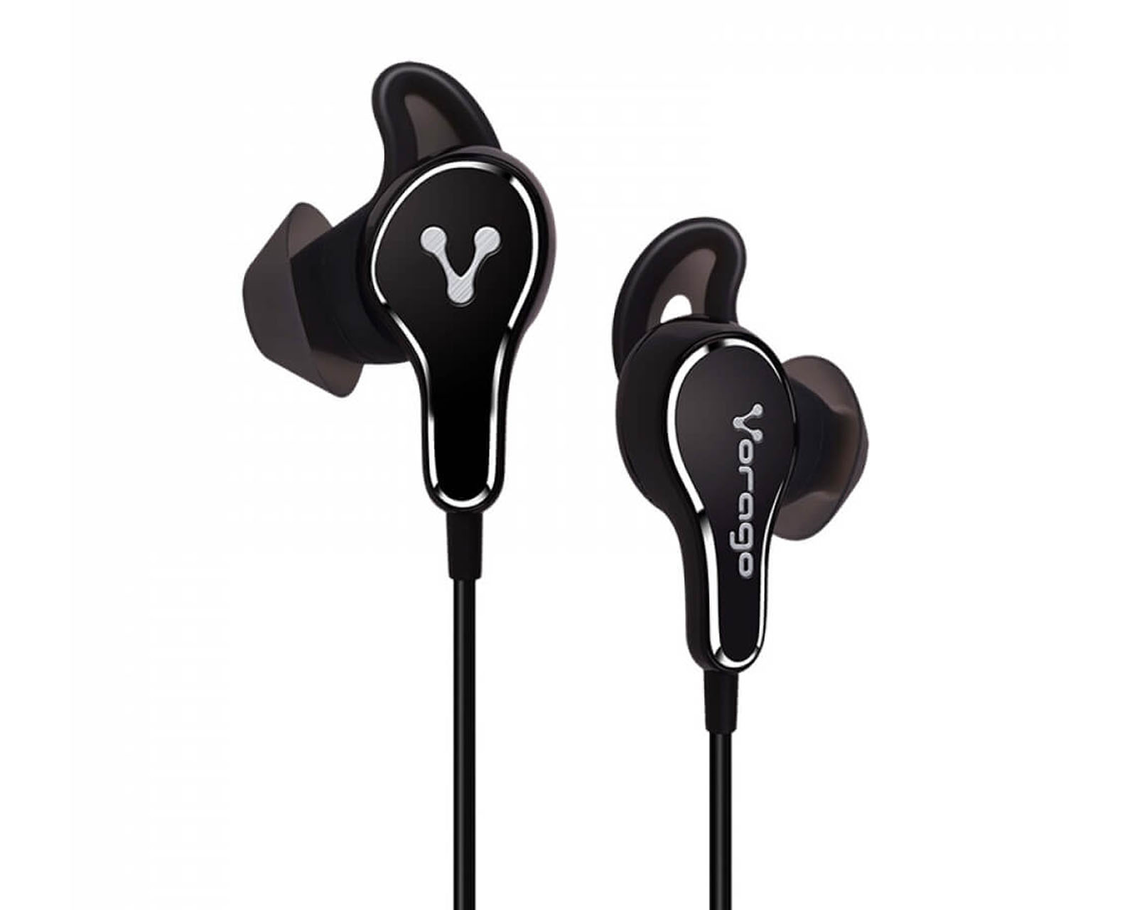 Audífonos Vorago Epb-600 Bluetooth color Negro