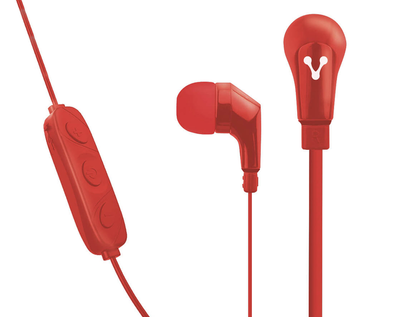 Audífonos Vorago Epb-103-rd Bluetooth color Rojo