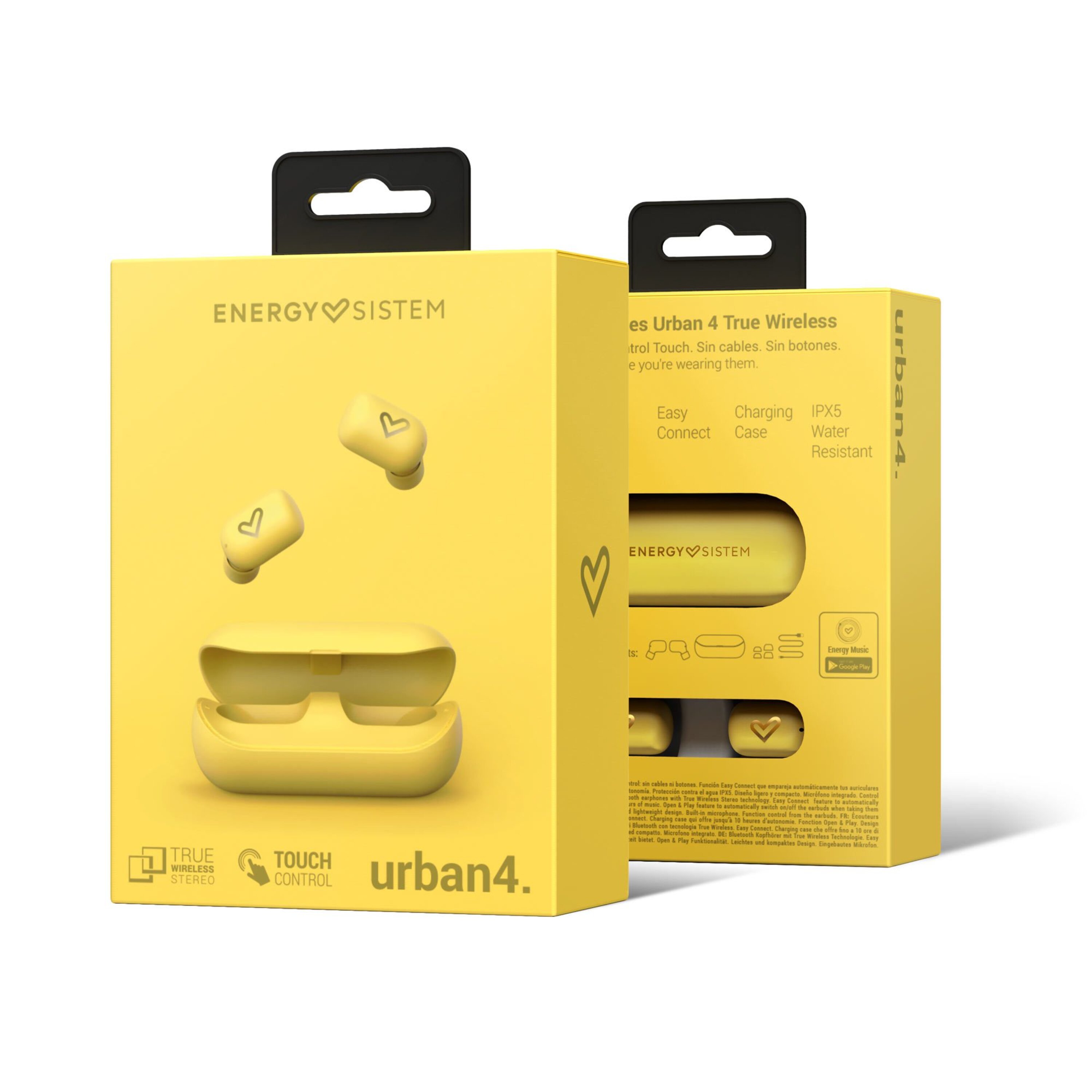 Foto 4 pulgar | Audífonos Energy Sistem Earphones Urban 4 color Amarillo