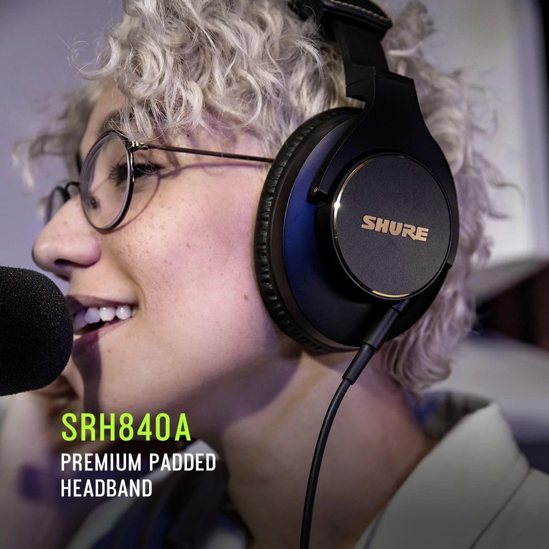 Foto 6 pulgar | Auriculares Supraaurales Shure Srh840a Cableados Para Una Escucha Crítica - Venta Internacional.
