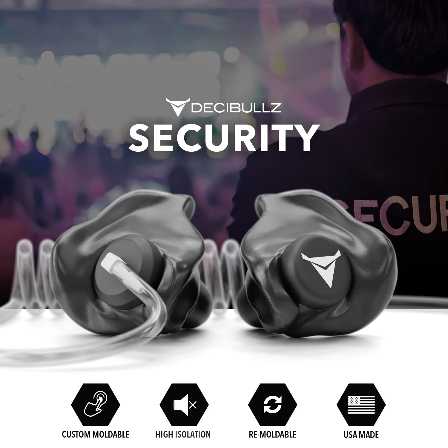 Foto 7 | Auricular De Seguridad Para Radiovigilancia Decibullz Thermo-fit - Venta Internacional.