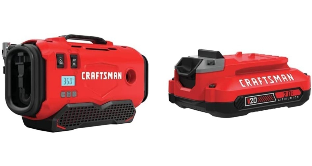 Craftsman V20 Inflador Ac/ Dc Incluye 1 Batería De 2ah