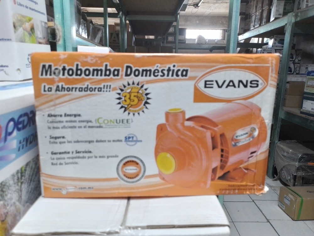 Motobomba Centrifuga Doméstica .75hp Evans 2hme075