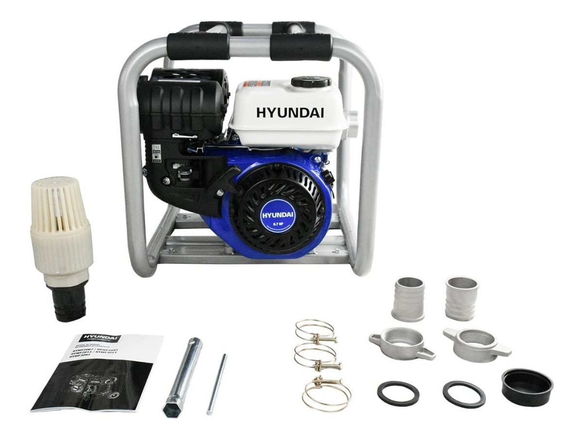 Motobomba Centrífuga Hyundai 6.7 Hp 2x2 4 Tiempos Hywf2067