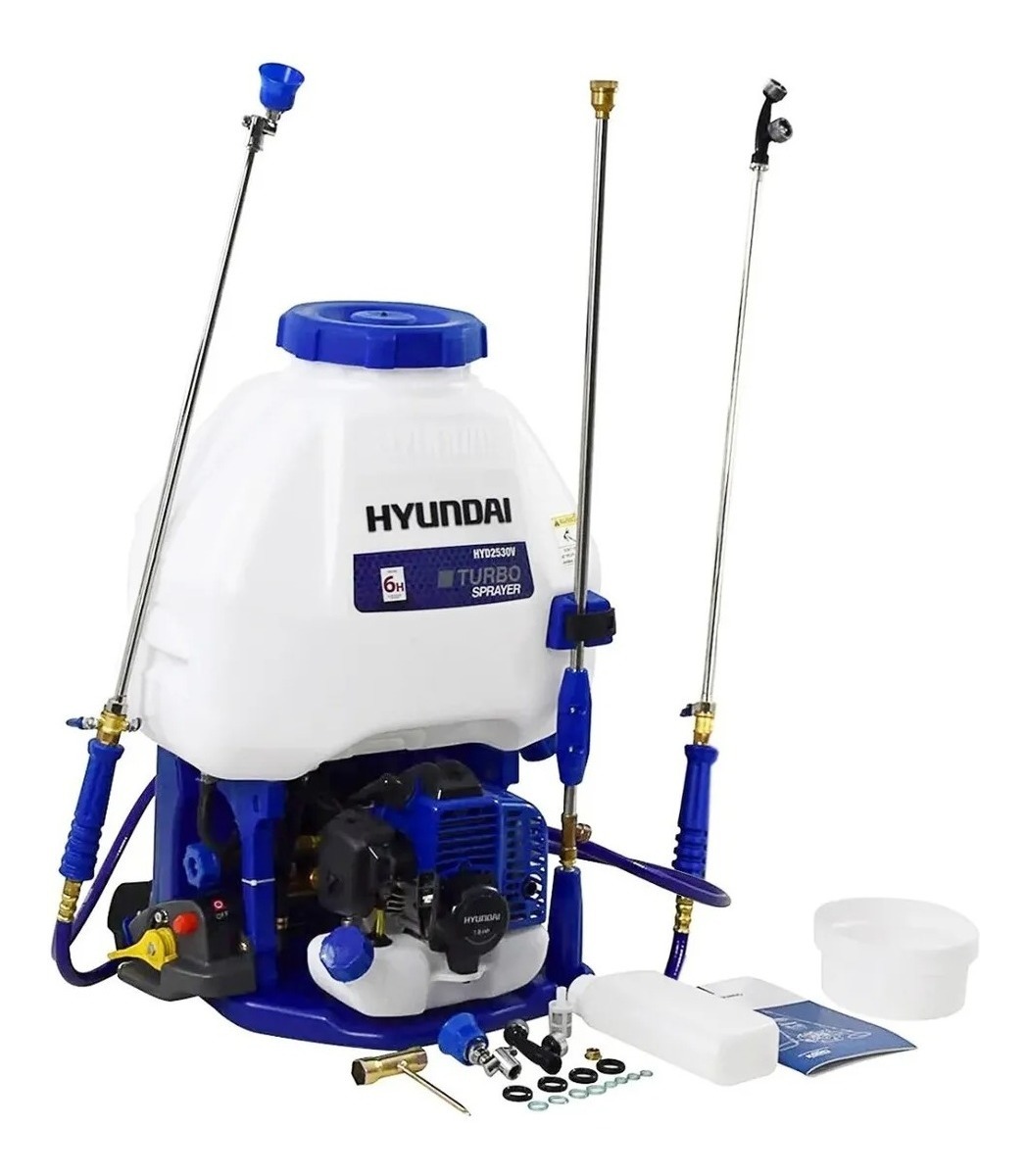 Motobombas Fumigadoras Hyundai 25 Lts 2 Tiempos 1.2hp Hyd25v