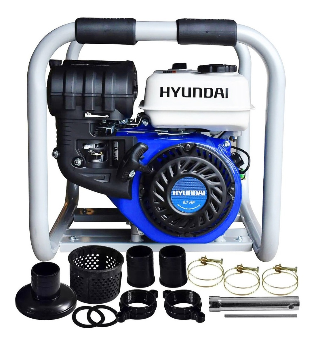 Motobomba Bomba De Agua A Gasolina Hyundai 2x2pulg 6.5hp Msi