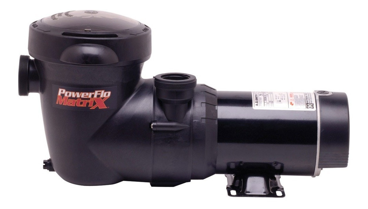 Motobomba Hayward Matrix Power Flo color Negro para Alberca 1.5 HP