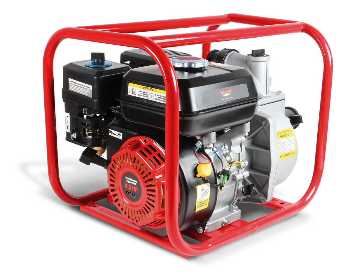 Motobomba OEM MBOEM-3-25 color Rojo de 3 " para Agua 6.5 HP Uso Agrícola a Gasolina