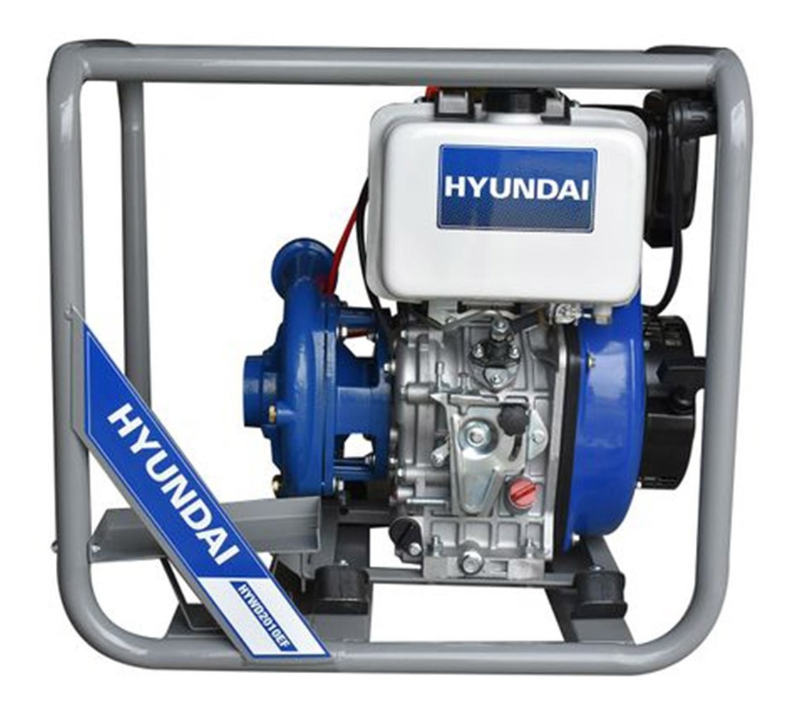 Bomba de Agua Agrícola Hyundai HYWD2010EF color Azul de Diésel 10 HP 2 X 2 P