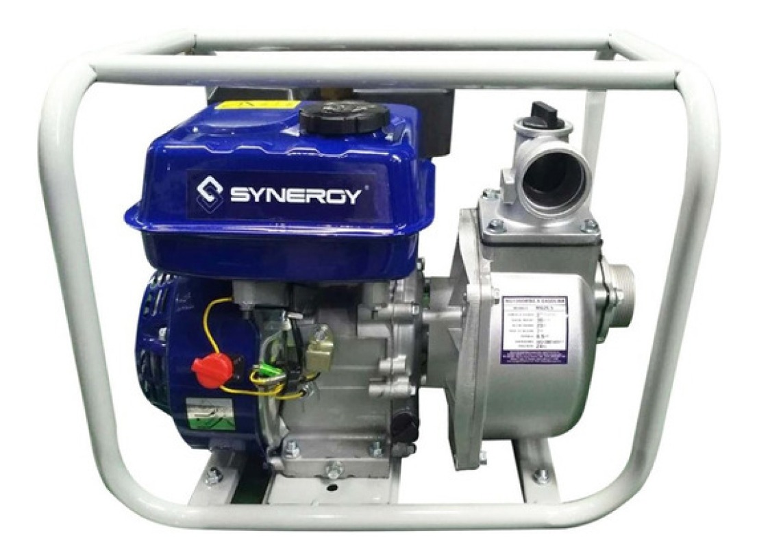 Motobomba Synergy MG26.5 color Azul a Gasolina 2 X 2 6.5 HP