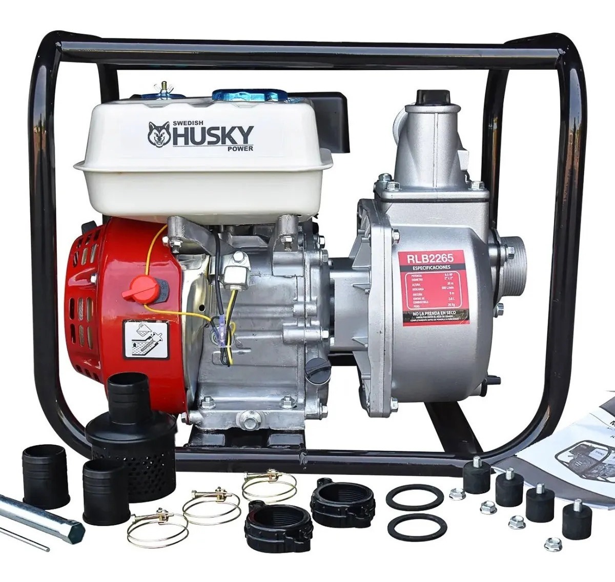 Motobomba De Agua A Gasolina Husky 2x2 Pulg 6.5 Hp Nueva