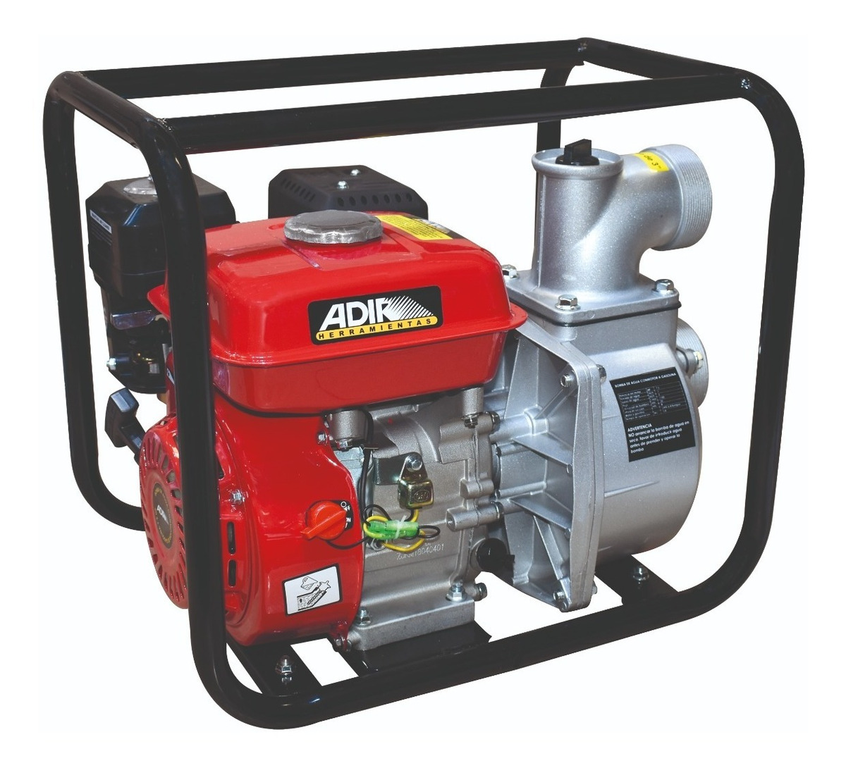 Motobomba De Agua 3 X 3 Adir 126 Motor Gasolina 7.5 Hp