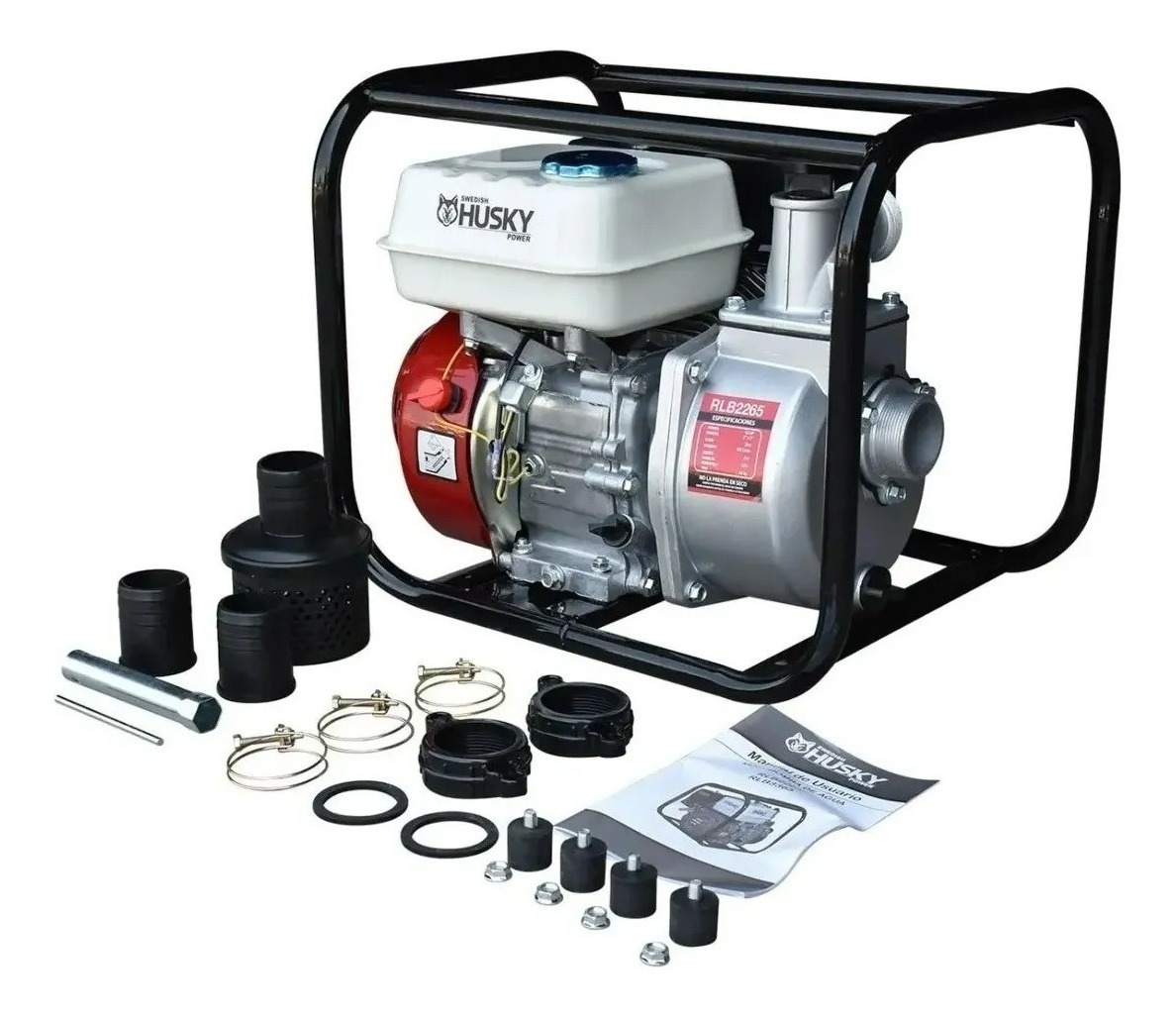 Motobomba Bomba De Agua A Gasolina Husky 2x2 Pulg 6.5 Hp