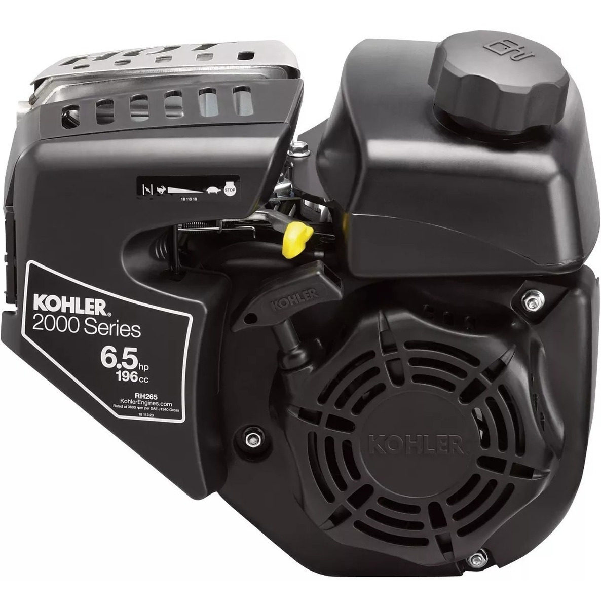 Motor a Gasolina Kohler SH-265 color Negro 6.5 Hp