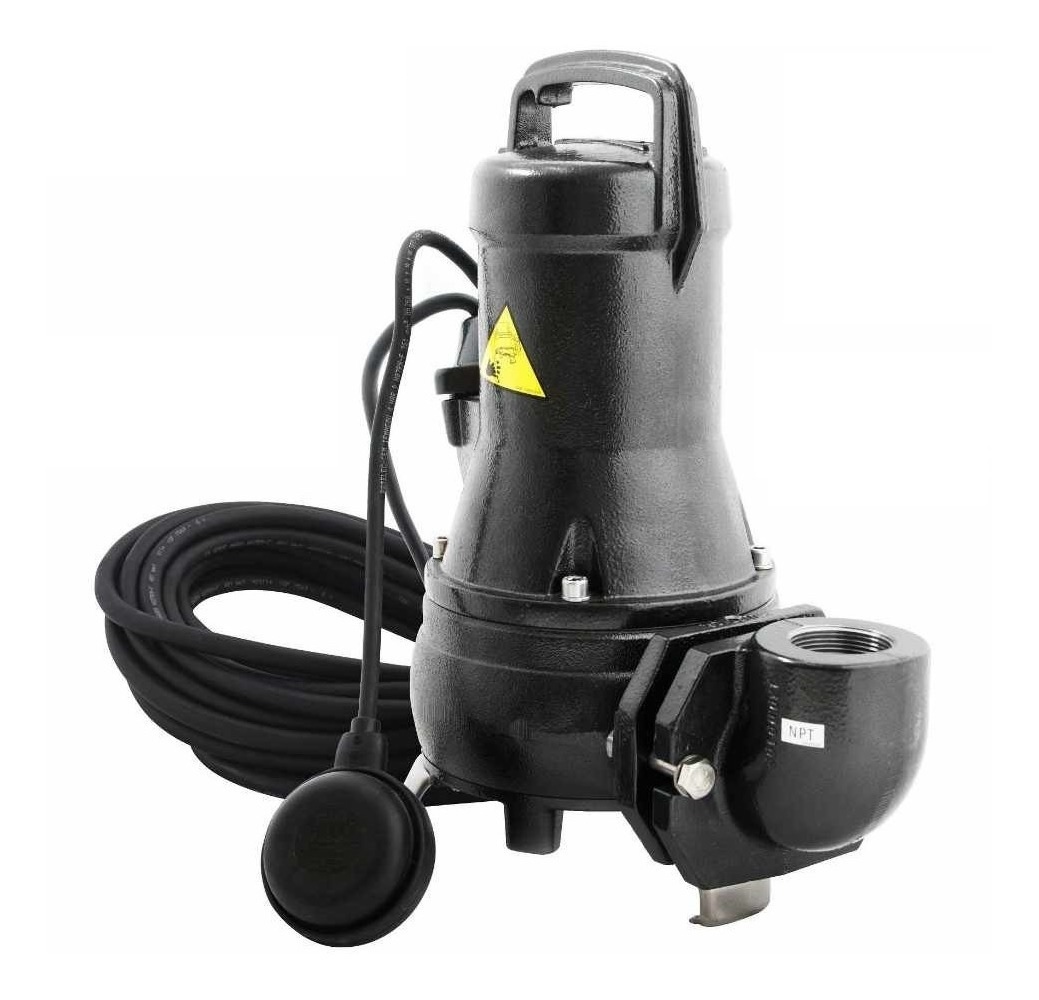 Motobomba Sumergible Espa DRAINCOR 180/1220A color Negro para Lodos 1.5 Hp 220 V