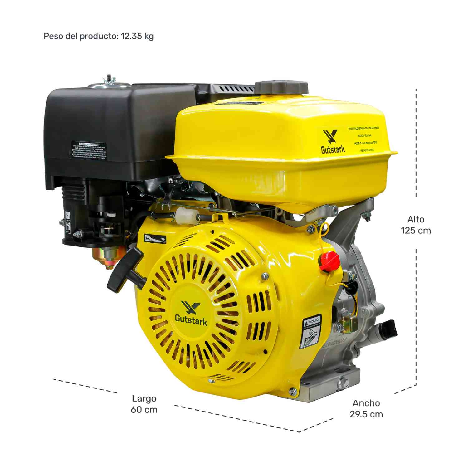 Foto 6 | Motor a Gasolina 13 Hp 4 Tiempos Gutstark