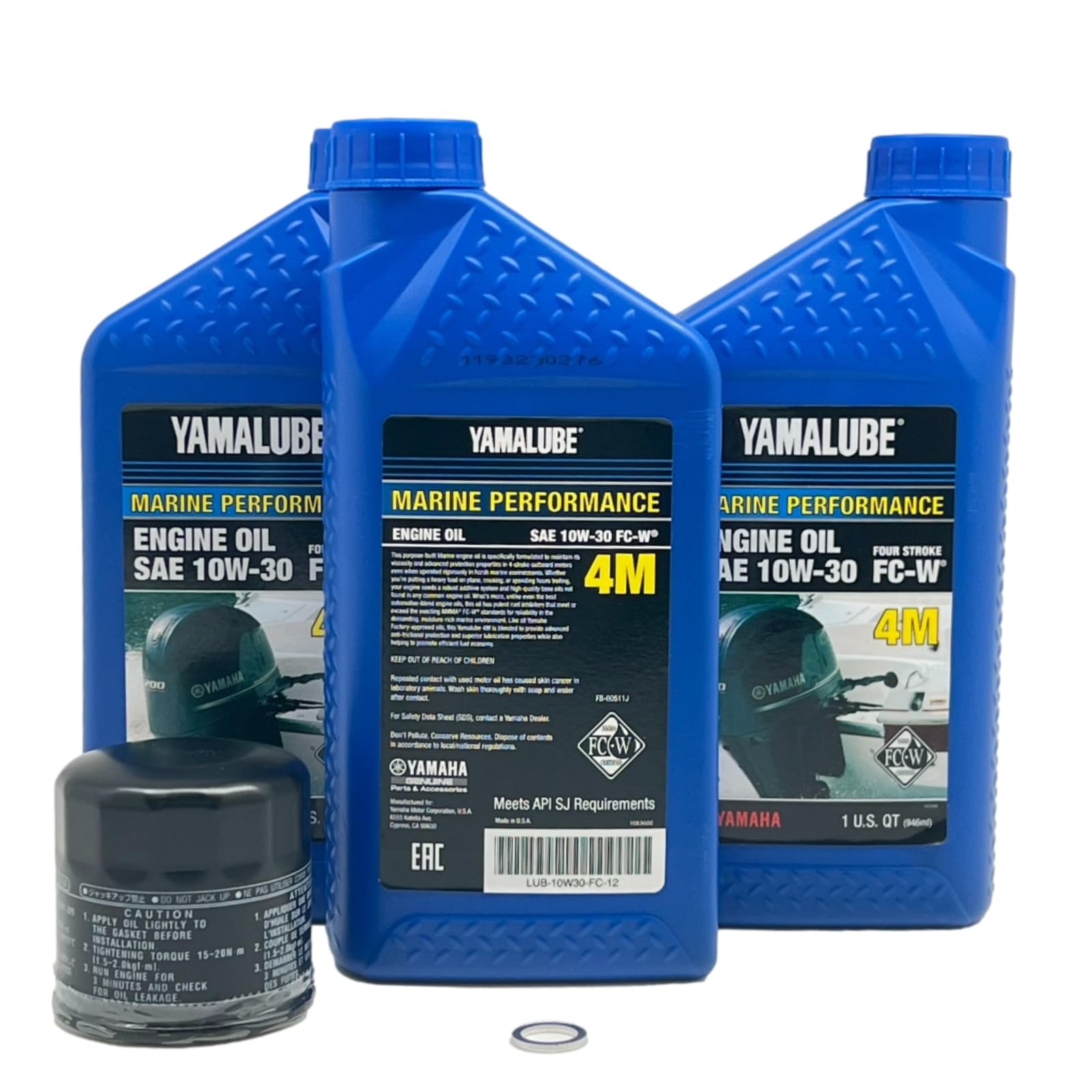 Foto 3 pulgar | Kit De Cambio De Aceite Yamaha F30-f70 Con Yamalube 10w30 - Venta Internacional.