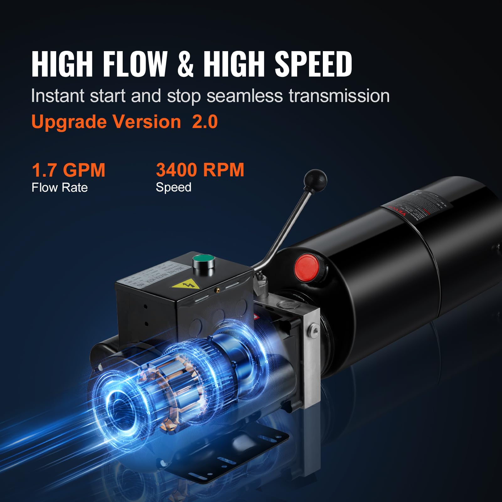 Foto 5 pulgar | Unidad De Potencia Hidráulica Vevor 10l 220v 3hp Para Elevador De Coches 2950 Psi - Venta Internacional.