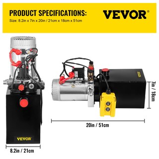 Foto 7 | Bomba Hidráulica Mophorn, Unidad De Potencia Hidráulica De 6 Cuartos De Galón, 12 V Dc - Venta Internacional.