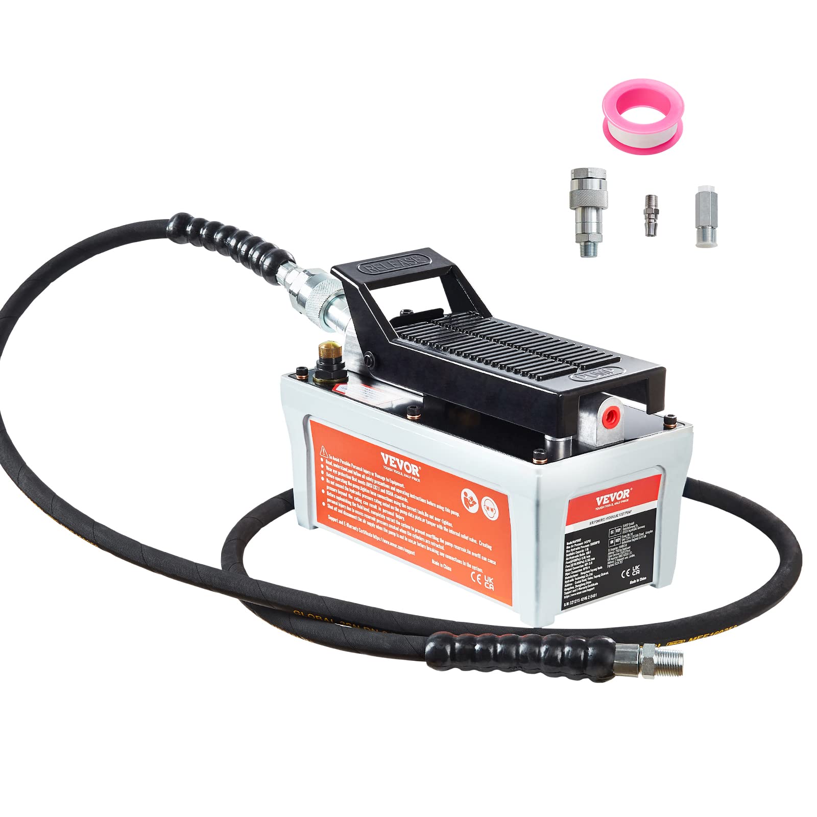 Bomba Hidráulica Air Over Vevor Con Depósito De 1,89 L, 10.000 Psi - Venta Internacional.