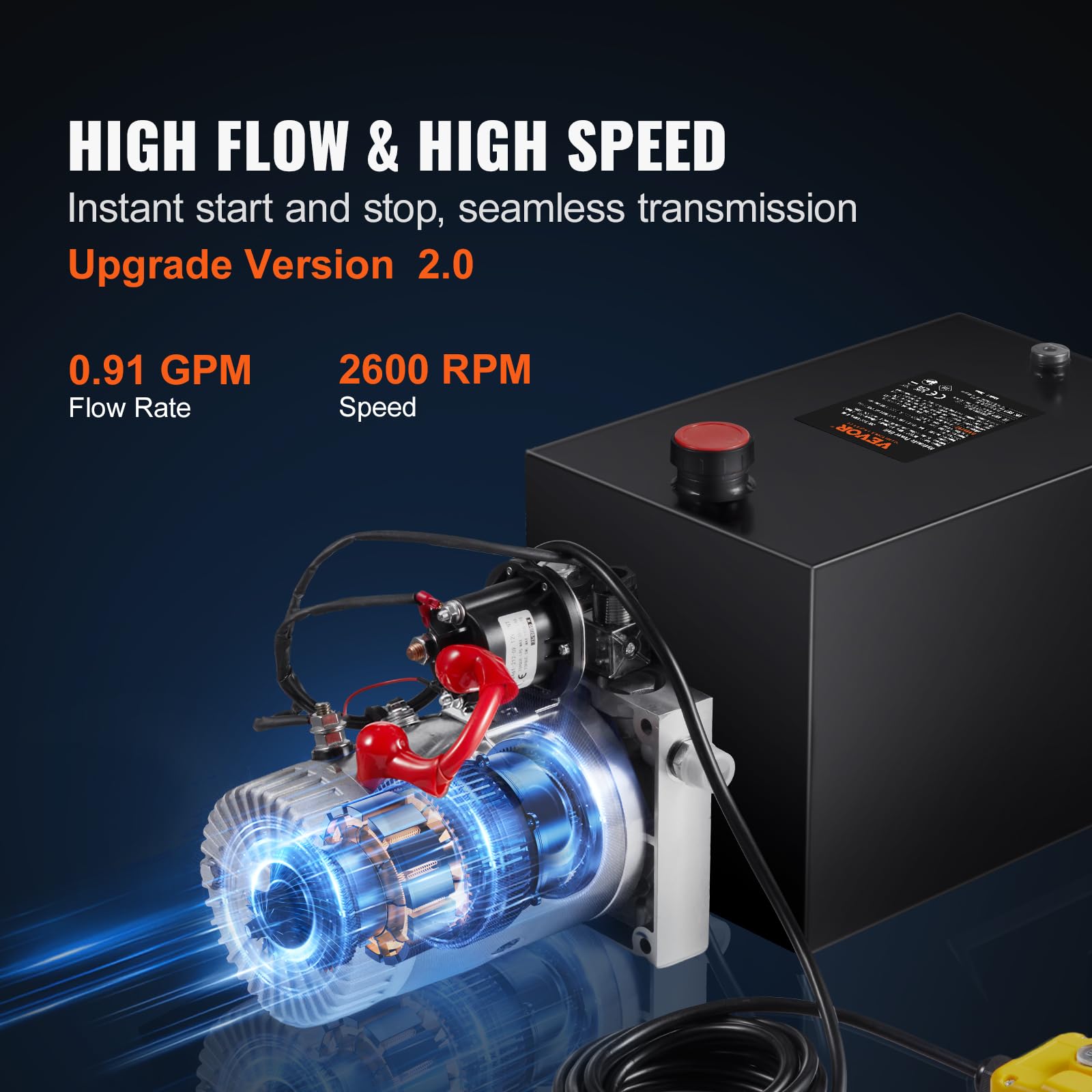Foto 4 | Bomba Hidráulica Vevor Dc 12v 8l Unidad De Control Hidráulico - Venta Internacional.