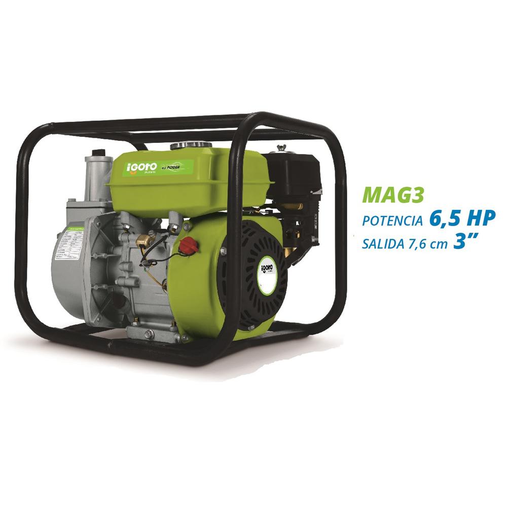 Foto 3 pulgar | Motobomba de Agua con Motor a Gasolina Igoto MAG3 color Verde 6.5 Hp 3 Pulg